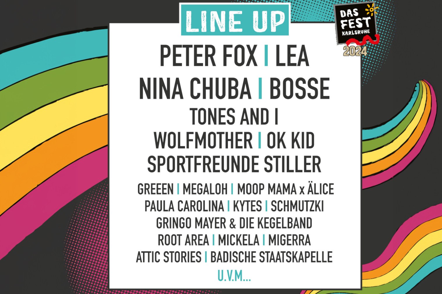 The line-up for the main stage at DAS FEST 2024 has been confirmed! image