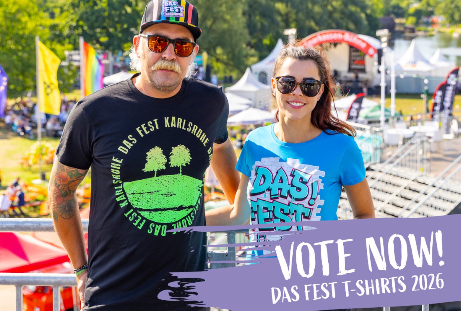 Vote now! Wir suchen gemeinsam mit euch die Shirt-Motive für DAS FEST 2026! image