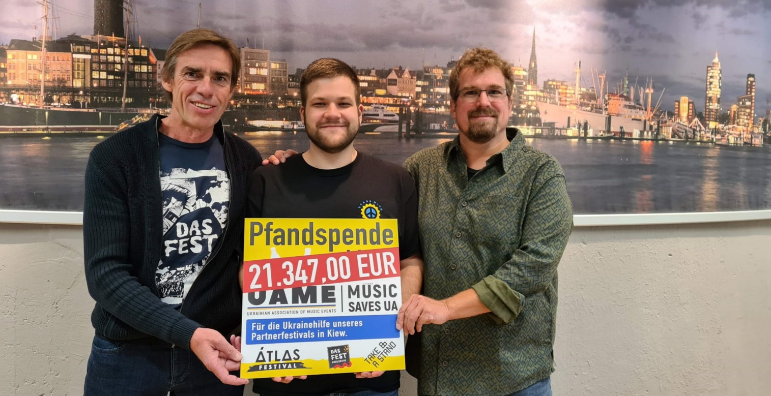 DAS FEST sammelt mit Pfandspende 21.000 Euro für „Music Saves UA“ image